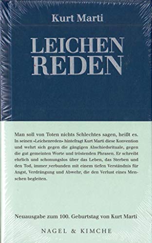 9783312002771: Leichenreden