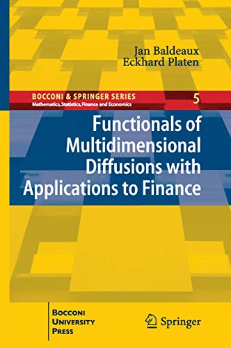 Stock image for Functionals of Multidimensional Diffusions with Applications to Finance (Bocconi & Springer Series, 5) for sale by GF Books, Inc.