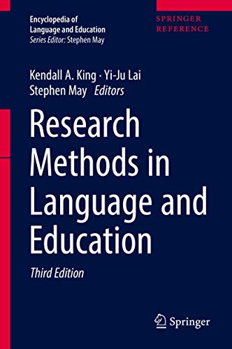 Imagen de archivo de Research Methods in Language and Education (Encyclopedia of Language and Education) a la venta por Chiron Media