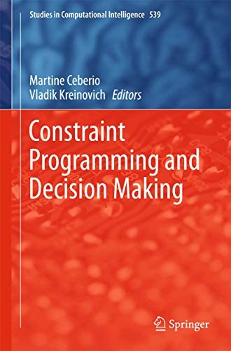 Image d'archives pour Constraint Programming and Decision Making mis en vente par Buchpark