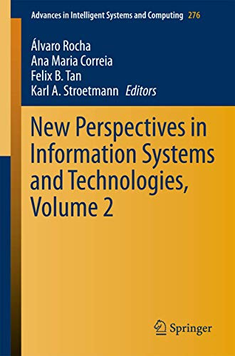 9783319059471: New Perspectives in Information Systems and Technologies, Volume 2: 276 (Advances in Intelligent Systems and Computing, 276)