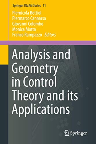 Beispielbild fr Analysis and Geometry in Control Theory and its Applications. zum Verkauf von Universittsbuchhandlung Herta Hold GmbH