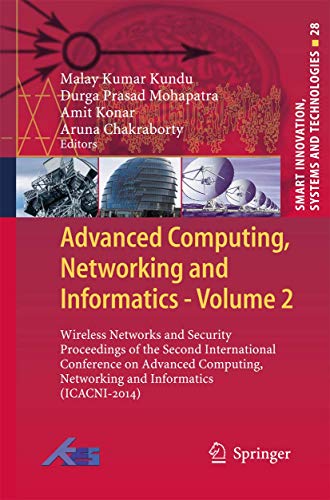 Imagen de archivo de Advanced Computing, Networking and Informatics- Volume 2 a la venta por Books Puddle