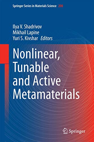 Stock image for Nonlinear, Tunable and Active Metamaterials. for sale by Antiquariat im Hufelandhaus GmbH  vormals Lange & Springer