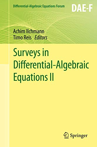 9783319110493: Surveys in Differential-Algebraic Equations II