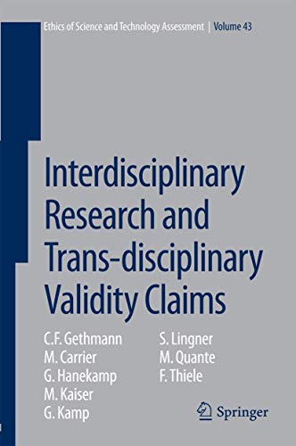 9783319113999: Interdisciplinary Research and Trans-Disciplinary Validity Claims: 43