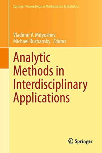 Imagen de archivo de Analytic Methods in Interdisciplinary Applications. a la venta por Gast & Hoyer GmbH