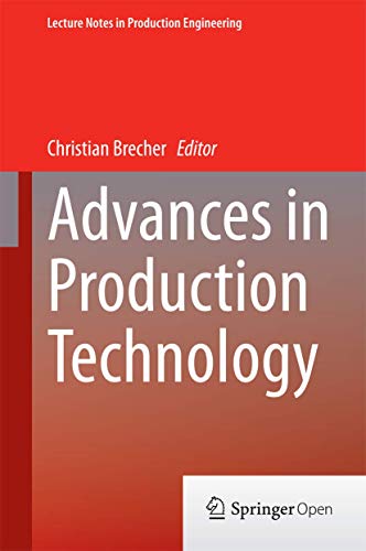 Stock image for Advances in Production Technology (Lecture Notes in Production Engineering) for sale by HPB-Red