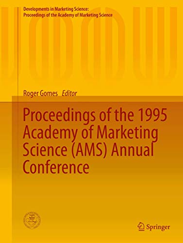 Imagen de archivo de Proceedings of the 1995 Academy of Marketing Science (AMS) Annual Conference a la venta por Revaluation Books