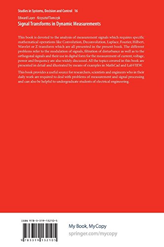 9783319132105: Signal Transforms in Dynamic Measurements
