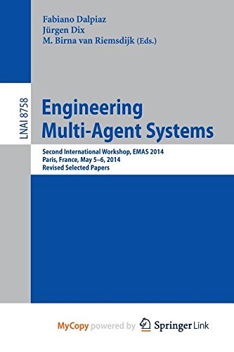9783319144856: Engineering Multi-Agent Systems: Second International Workshop, EMAS 2014, Paris, France, May 5-6, 2014, Revised Selected Papers