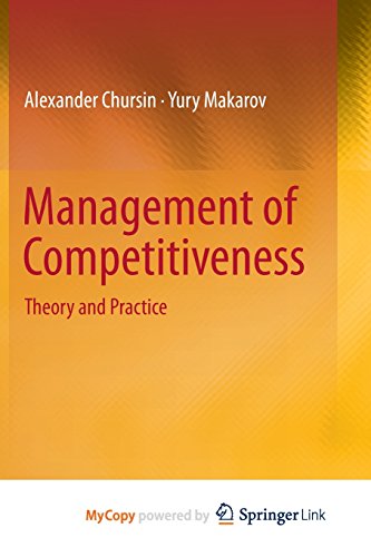 9783319162454: Management of Competitiveness: Theory and Practice