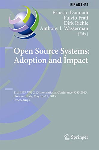 Stock image for Open Source Systems: Adoption and Impact for sale by Revaluation Books