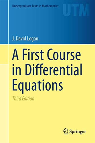 9783319178516: A First Course in Differential Equations