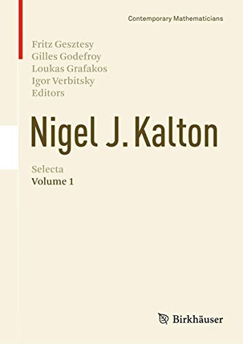 Stock image for Nigel J. Kalton Selecta, Volume 1. for sale by Gast & Hoyer GmbH
