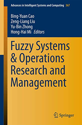 Imagen de archivo de Fuzzy Systems & Operations Research and Management. a la venta por Antiquariat im Hufelandhaus GmbH  vormals Lange & Springer