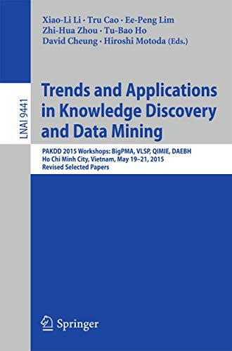 Stock image for Trends and Applications in Knowledge Discovery and Data Mining for sale by Kennys Bookshop and Art Galleries Ltd.