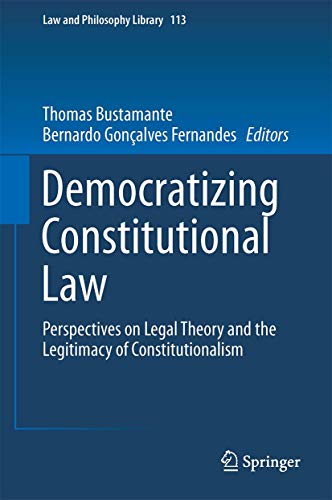 Imagen de archivo de DEMOCRATIZING CONSTITUTIONAL LAW (2932954187/21.9.2016) a la venta por Basi6 International