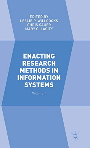 Beispielbild fr Enacting Research Methods in Information Systems: Volume 1 zum Verkauf von Red's Corner LLC