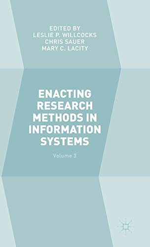 Beispielbild fr Enacting Research Methods in Information Systems: Volume 3 zum Verkauf von Buchpark