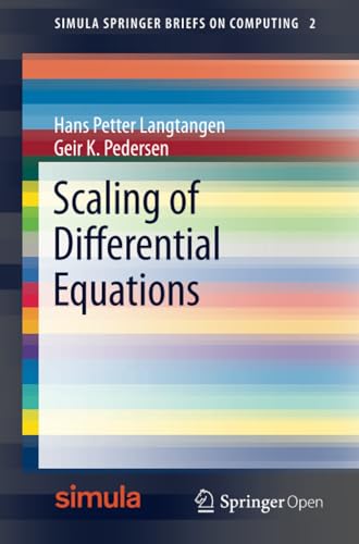 9783319327259: Scaling of Differential Equations