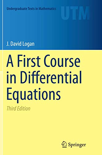 Imagen de archivo de A First Course in Differential Equations (Undergraduate Texts in Mathematics) a la venta por Front Cover Books