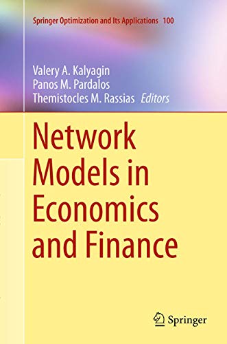 Beispielbild fr Network Models in Economics and Finance zum Verkauf von Revaluation Books