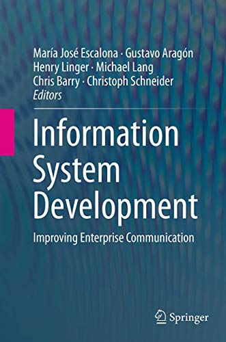 9783319346304: Information System Development: Improving Enterprise Communication