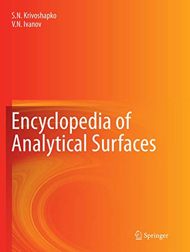 Stock image for Encyclopedia of Analytical Surfaces for sale by Lucky's Textbooks