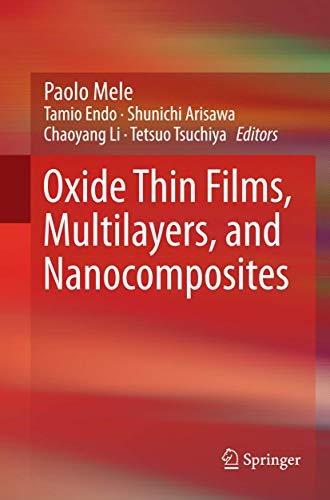 Imagen de archivo de Oxide Thin Films, Multilayers, and Nanocomposites a la venta por Revaluation Books