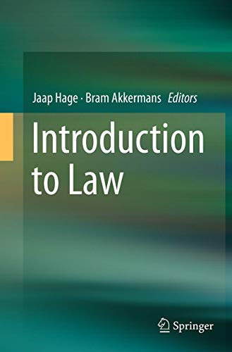9783319360737: Introduction to Law