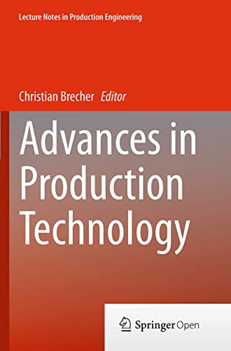 9783319365725: Advances in Production Technology