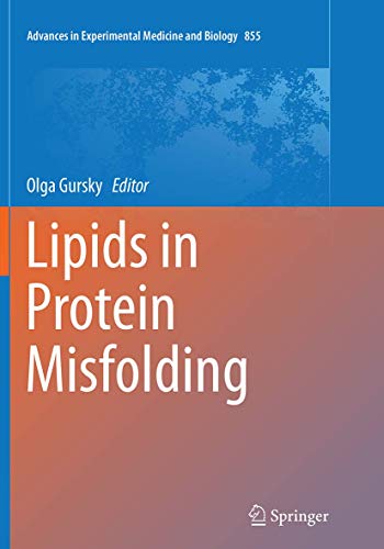9783319372051: Lipids in Protein Misfolding: 855 (Advances in Experimental Medicine and Biology)