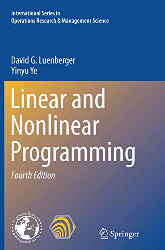 9783319374390: Linear and Nonlinear Programming