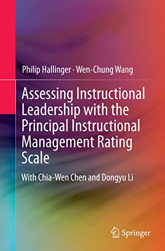 9783319380025: Assessing Instructional Leadership with the Principal Instructional Management Rating Scale