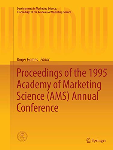 9783319386126: Proceedings of the 1995 Academy of Marketing Science (AMS) Annual Conference (Developments in Marketing Science: Proceedings of the Academy of Marketing Science)