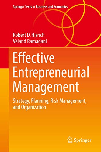 9783319504650: Effective Entrepreneurial Management