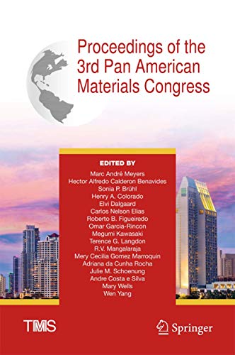 Imagen de archivo de Proceedings of the 3rd Pan American Materials Congress a la venta por Ria Christie Collections