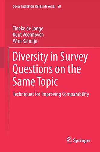 Beispielbild fr Diversity in Survey Questions on the Same Topic: Techniques for Improving Comparability (Social Indicators Research Series, 68) zum Verkauf von GF Books, Inc.