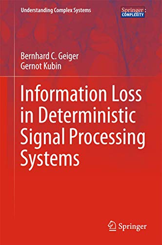 9783319595320: Information Loss in Deterministic Signal Processing Systems