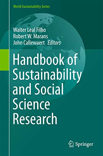 Stock image for HANDBOOK OF SUSTAINABILITY AND SOCIAL SCIENCE RESEARCH (2933750170/20.11.2017) for sale by Basi6 International