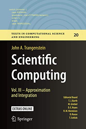 Stock image for Scientific Computing : Vol. III - Approximation and Integration for sale by Blackwell's