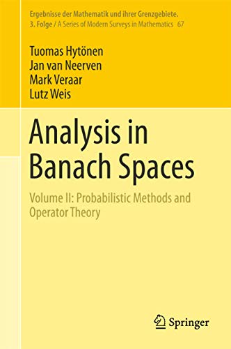 9783319698076: Analysis in Banach Spaces: Probabilistic Methods and Operator Theory (2)