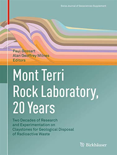 Stock image for Mont Terri Rock Laboratory, 20 Years: Two Decades of Research and Experimentation on Claystones for Geological Disposal of Radioactive Waste (Swiss Journal of Geosciences Supplement, 5) [Hardcover] Bossart, Paul and Milnes, Alan Geoffrey for sale by Brook Bookstore