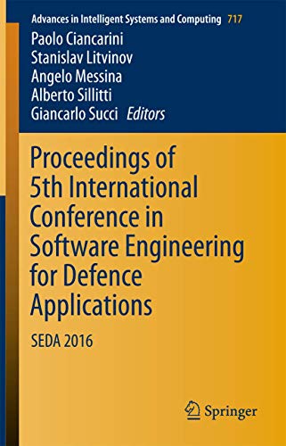 Stock image for Proceedings of 5th International Conference in Software Engineering for Defence Applications. SEDA 2016. for sale by Gast & Hoyer GmbH