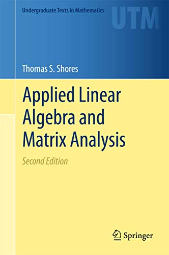 Imagen de archivo de Applied Linear Algebra and Matrix Analysis a la venta por Blackwell's