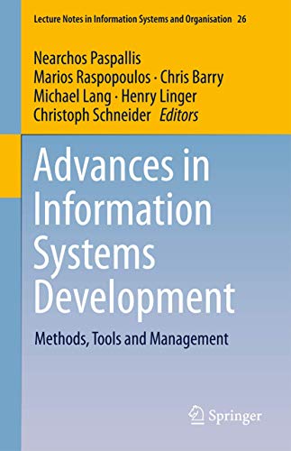9783319748160: Advances in Information Systems Development: Methods, Tools and Management