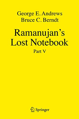 Stock image for Ramanujan's Lost Notebook: Part V for sale by SpringBooks