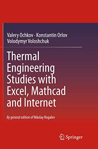 9783319799957: Thermal Engineering Studies with Excel, Mathcad and Internet