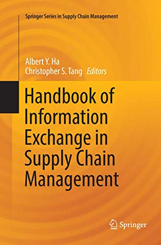 Stock image for Handbook of Information Exchange in Supply Chain Management (Springer Series in Supply Chain Management, 5) for sale by Big River Books